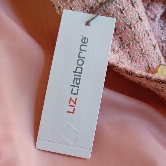 NEW! Liz Claiborne "Charleston Pink" Classic-Fit Blazer Size 16 - Picture 8 of 9